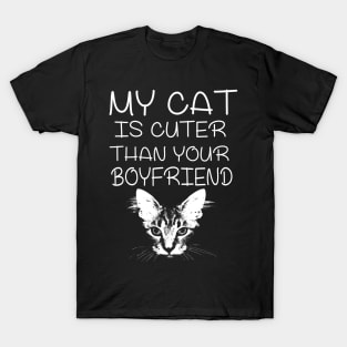 My cat is Cuter Than Your Boyfriend T-Shirt